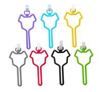 ERINGOGO 7pcs Dog Poop Bag Holder Clips Waste Bag Dispenser for Leash Backpack Stroller Easy Knot Tie for Convenient Outdoor Walking