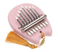 ERINGOGO 8-key Mini Acrylic Thumb Piano in Pink with Cute Animal Design, Portable 8-note Finger Piano for Adults and Beginners, Electronic Kalimba Musical Instrument for Travel and Interactive Play