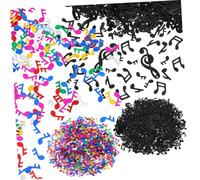 ERINGOGO 8 Packs Music Note Scatter Confetti Paper Decorations for Party Table Colorful Black Mixed Notes Elegant Birthday Graduation Recital Reception Decor Each Pack