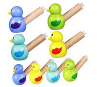 ERINGOGO 8 Pcs Cartoon Bird Whistles Educational Wooden Musical for Bird Shaped Instruments for Fun and Creative Play for Parties and Daily Entertainment