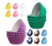ERINGOGO 800Pcs Rainbow Greaseproof Baking Cups Paper Muffin Liners for Cupcake Candy Truffle Baking Accessories Suitable for Birthday Wedding Party
