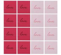 ERINGOGO 80pcs Valentine's Day Party Napkins, 2-Ply Disposable Paper Napkins in Red Pink, Decorative Valentine’s Paper Towels for Wedding, Proposal, Romantic Dinner, Festive Holiday Table