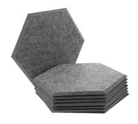 ERINGOGO 8pcs Acoustic Soundproofing Panels Felt Dampening Tiles Noise Reduction for Walls