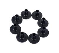 ERINGOGO 8pcs Black Plastic Cymbal Seats Drum Accessory Set Cymbal Replacement Sleeves for Hi Hat Clutch Preventing Damage Standard Fits Drum Kits Easy Installation