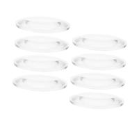 ERINGOGO 8pcs Clear Optical Acrylic Double Convex Lenses Magnifying Lens for Science Experiments and Physics Teaching Portable Magnifiers for Reading Fonts and Optical Studies