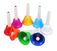 ERINGOGO 8pcs Colorful Note Musical Hand Bells Boy Girl Engaging Boy Girl Instruments for Classroom Music Lessons Promoting Auditory Development and