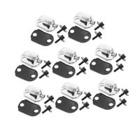 ERINGOGO 8pcs Drum Lugs for Snare and Tom Drums with Screws Replacement Metal Ear Hooks Replacement Parts Hardware for Percussion Instrument Repair