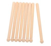 ERINGOGO 8pcs Drumsticks Solid Wood Percussion Sticks with Comfortable Non-slip Grip for Electronic and Marching Drums Handmade Drum Accessories for Beginners