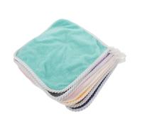 ERINGOGO 8pcs Flannel Hand Towels with Hanging Loop Soft Face Cleansing Wipes for Newborns Kitchen Bathroom Multipurpose Washcloth