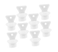 ERINGOGO 8pcs Leakproof Plastic Replacement Stoppers for Hot Water Bags, Small Sealing Caps (2.1cm Inner Diameter, 1.7cm Height) Portable Hot Water Bottle Plugs for Women