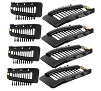 ERINGOGO 8Pcs Metal Snap Wig Clips Portable Hair Extension Comb with Safety Design Durable Hair Clips for Wigs Making Comfortable and Flexible Use and Extensions