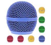 ERINGOGO 8pcs Microphone Grill Head Mesh Grill Replacement Compatible Microphone Cover Metal Mic Head Mesh Cover for Outdoor Barbecue