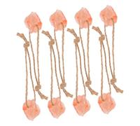 ERINGOGO 8pcs Natural Mineral Salt Blocks for Livestock Horse Deer Cattle Sheep Goat Hanging Rope Salt Lick Chew Snacks