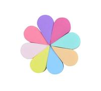 ERINGOGO 8pcs Petal Shaped Face Puff Makeup Sponges Biodegradable Soft Cleaning Tools for Gentle Exfoliation and Stubborn Makeup Removal Mixed Colors for All Skin Types and Ages