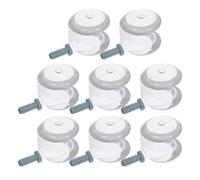 ERINGOGO 8pcs Silent Wheels for Boy Girl Smooth Quiet Rolling Casters Plastic Replacement Wheels for Walker for Strollers