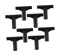 ERINGOGO 8pcs Trampoline T Tube Connectors Replacement Parts Plastic Pole Covers with Noise Reducing Sleeves for Enhanced Stability and Comfortable Jumping Experience Easy Assembly for