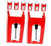 ERINGOGO 8pcs Turntable Stylus Replacement Needle for Record Players Phonograph Cartridge Enhances Audio Clarity Reduces Vinyl Friction Nonmoving Magnet Design Classic Retro Sound