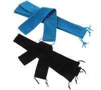 ERINGOGO 8Pcs Velvet Musical Instrument Storage Bags with Drawstring Durable Protective Pouches for Flute Recorder Clarinet Harmonica Portable Carrying Cases for Travel and Home Use