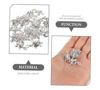 ERINGOGO 90pcs Antique Silver Turtle Pendants for Jewelry Making Alloy Sea Animal Charms with Vintage Finish Elegant Design DIY Craft Supplies for Bracelets Necklaces Keychains
