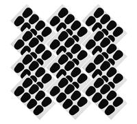 ERINGOGO 96pcs Saxophone Mouthpiece Pads Rubber Mouthpiece Cushion Oval Shape for Tenor Sax and Clarinet for Music Practice and Performance