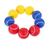 ERINGOGO 9pcs Elastic PU Tennis Balls for Multi Color Sports with High Bounce for Indoor Outdoor Play Lightweight Playground Balls for Youth Tennis Practice and Fun