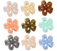 ERINGOGO 9pcs Flower Hair Claw Clips for Women Jelly Hair Barrettes Durable Jaw Clips for Home Office Travel Daily Styling