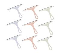 ERINGOGO 9pcs Glass Cleaning Squeegee Nordic Blue Green Pink Window and Shower Wiper for Car Bathroom Mirror Quiet Streak Water Remover Tool