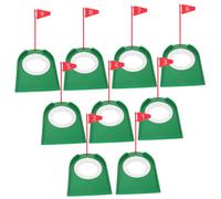ERINGOGO 9pcs Golf Putting Cup Training with Removable Red Flag Indoor Outdoor Golf Practice Tool Stable Abs Material for Home Office Sports Aid