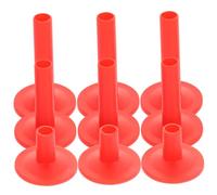 ERINGOGO 9pcs Plastic Cymbal Sleeves for Drum Kits Compatible with 8mm Cymbal Rods Red Drum Accessory Set Featuring Long Use Life and Anti-wear Properties for Boom Stands