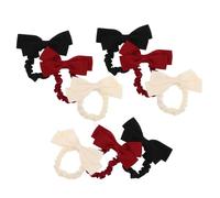 ERINGOGO 9pcs Silk Bow Scrunchies Bow Hair Ties Elastic Bands for Wedding Bachelorette Party French Vintage Hair Accessories Ribbon Bowknot