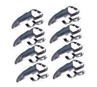 ERINGOGO 9pcs Stainless Steel Guitar Finger Picks for Bass and Acoustic Guitar Rust Forefinger Single Plectrums with Ergonomic Design for Comfortable Playing and Enhanced Control