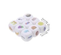 ERINGOGO 9pcs Storytelling Dice Language Training Props for Imagination Development Lightweight Portable for Learning and Party Activities