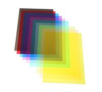 ERINGOGO A4 Cellophane Sheets 10pcs Iridescent Pvc Film for Craft Wrapping Decorating Window Tinting and Lighting Gels Art Projects