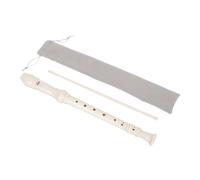 ERINGOGO Abs Student Clarinet for Beginners Lightweight Musical Instrument with Smooth Surface Compact White Soprano Recorder for Childrens Music Education and Practice