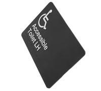 ERINGOGO Accessible Toilet Sign with Braille Handicap Wheelchair Restroom Door Sign for Disabled and Visually Impaired Clear Public Bathroom Indicator for Malls Hospitals Airports Inclusive