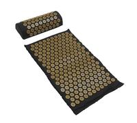 ERINGOGO Acupressure Massage Pillow and Yoga Massage Mat Set with Carry Bag, Portable Non-Slip Exercise Mat for Body Therapy and Stress Relief, Grey