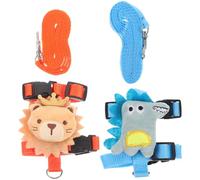 ERINGOGO Adjustable Anti-Escaping Rabbit Leash Harness 2pcs Set with Wear-Resistant Cartoon Design for Small Pets Outdoor Walking