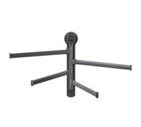 ERINGOGO Adjustable Bar Swivel Towel Rack with No Drill Suction Cup Mounting for Bathroom Walls Space Saving Rotatable Holder Compatible with Tiles Mirrors for Organized Compact Bathrooms