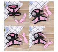 ERINGOGO Adjustable Breathable Dog Harness Vest for Small to Medium Dogs and Puppies Lightweight Chest Back Strap Pet Vest in Pink Comfortable Fit with Sliding Straps