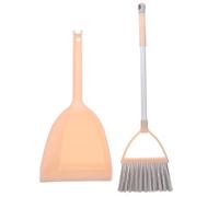 ERINGOGO Adjustable Broom Dustpan Set Household Cleaning Tool Orange Childrens Sweeper Set with Safe Fine Polishing for Indoor Outdoor Use