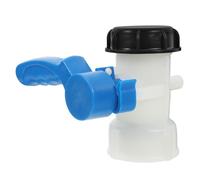 ERINGOGO Adjustable Butterfly Valve Tap for IBC Tote Tank Connector Manual Control Water Drain Valve with Interface Industrial Liquid Flow Switch Adapter for Chemical Storage