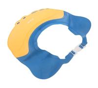 ERINGOGO Adjustable Kids Bath Hat and Waterproof Shower Cap for Children, Yellow Crocodile Design Hair Visor with Eye and Ear Protection, Soft Plastic Hair Shield for Toddler Shampoo and Bathing