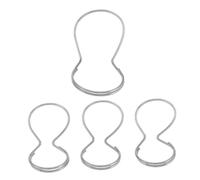 ERINGOGO Adjustable Metal Finger Picks Fingerpicking Accessories for Guitar and Banjo 4pcs Silver with Ergonomic Design for Acoustic and Bass Guitar Playing
