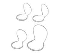 ERINGOGO Adjustable Metal Guitar Finger Picks Lightweight and Thumb Picks Fingerpicking Tools 4pcs for Silver Banjo and Guitar