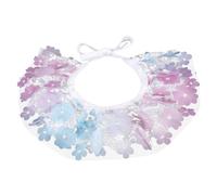 ERINGOGO Adjustable Purple Lace Heart Pet Collar with Bow Knot, Decorative Kitten and Puppy Scarf, Wear-resistant Outdoor Cat Necklace, Medium Size for Small Dogs and Cats