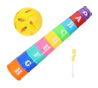ERINGOGO Adjustable Rabbit Stacking Cups with Treat Balls and Cleaning Brush Plastic Bunny for Food Hiding and Boredom Relief Rainbow Colors Safe Entertainment for Indoor and Outdoor