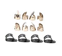 ERINGOGO Adjustable Thumb and Finger Picks Set Lightweight Design 12pcs for Guitar Metal and Celluloid Material for Long Time Practice and Personal Use