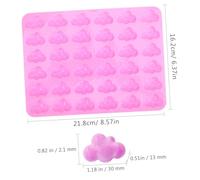 ERINGOGO Adorable Cloud Silicone Candy Mold Flexible Tear Resistant DIY Chocolate Mold for Family and Professional Use Easy to Clean for Fudge Jelly Ice Cubes and Homemade Sweets Pink