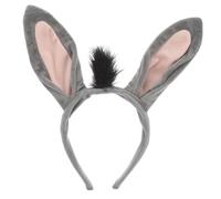 ERINGOGO Adorable Donkey Ears Headband Cute Animal Costume Accessory for Women and Girls Soft Hairband for Halloween and Cosplay Parties for All