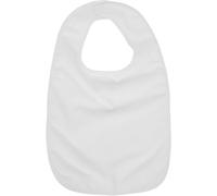 ERINGOGO Adult Bib Cotton Cloth Protector for Seniors Adjustable Feeding Bib for Mealtime and Face Washing White